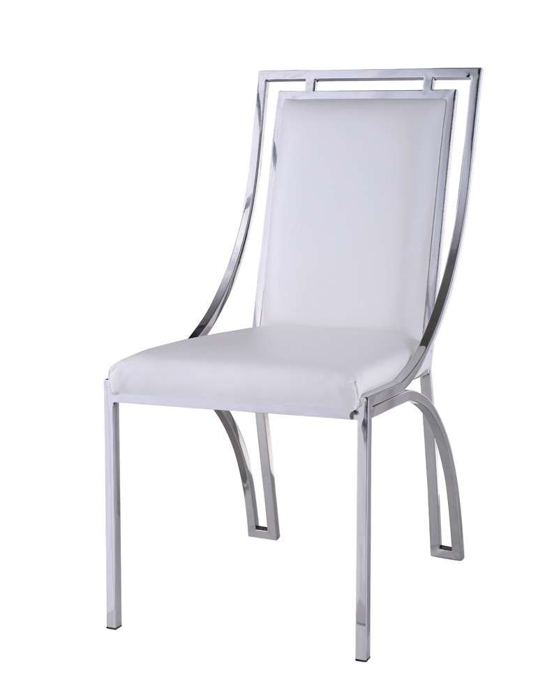 Chintaly - Josie Contemporary Open Frame Side Chair (Set of 2) - JOSIE-SC-WHT veiw 6
