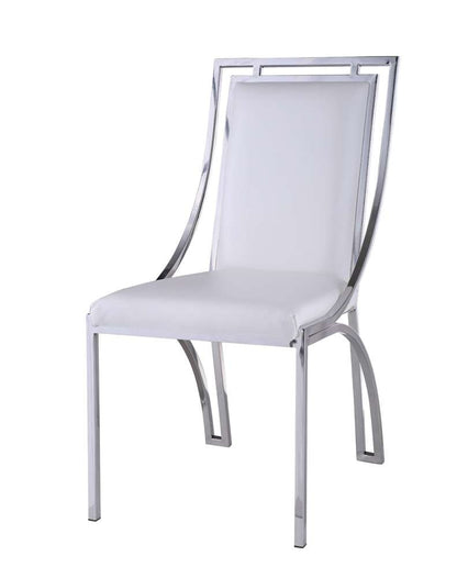 Chintaly - Josie Contemporary Open Frame Side Chair (Set of 2) - JOSIE-SC-WHT veiw 6