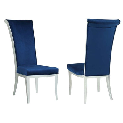 Chintaly - Joy Contemporary High-Back Side Chair (Set of 2) - JOY-SC-BLU-FAB veiw 1