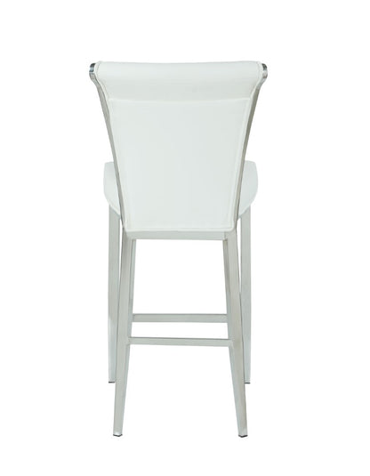 Chintaly - Joy Flare Back Bar Stool in White - JOY-BS-WHT veiw 4