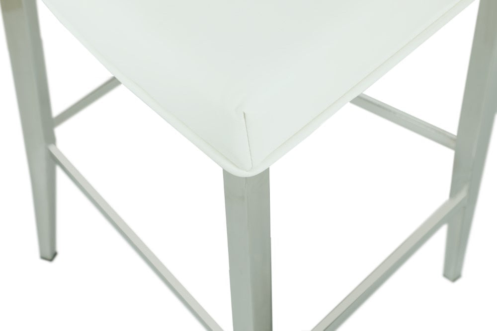 Chintaly - Joy Flare Back Bar Stool in White - JOY-BS-WHT veiw 5