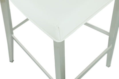 Chintaly - Joy Flare Back Bar Stool in White - JOY-BS-WHT veiw 5