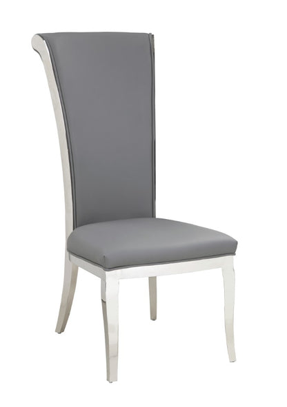 Chintaly - Joy Contemporary High-Back Side Chair (Set of 2) - JOY-SC-GRY-PU veiw 1