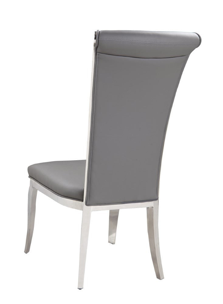 Chintaly - Joy Contemporary High-Back Side Chair (Set of 2) - JOY-SC-GRY-PU veiw 5