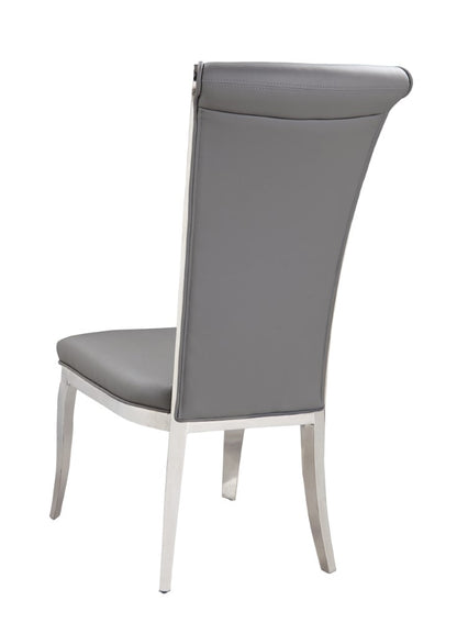 Chintaly - Joy Contemporary High-Back Side Chair (Set of 2) - JOY-SC-GRY-PU veiw 5