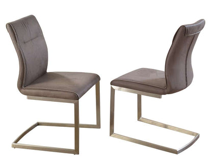 Chintaly - Kalinda Cantilever Side Chair (Set of 2) - KALINDA-SC-GRY veiw 2