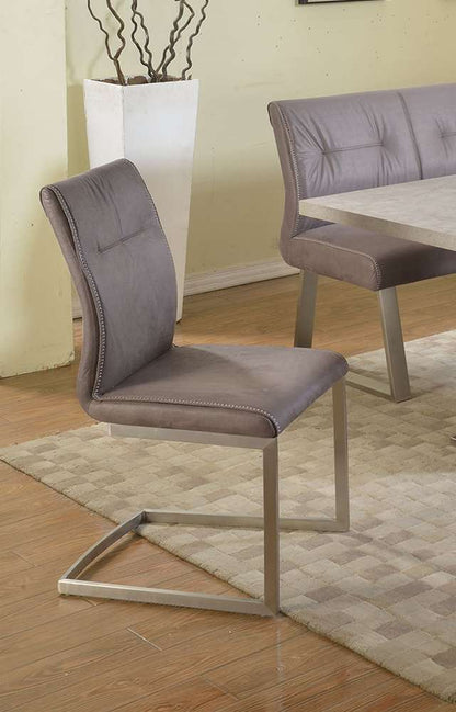 Chintaly - Kalinda Cantilever Side Chair (Set of 2) - KALINDA-SC-GRY veiw 3
