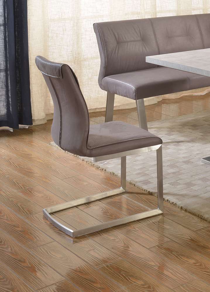 Chintaly - Kalinda Cantilever Side Chair (Set of 2) - KALINDA-SC-GRY veiw 4