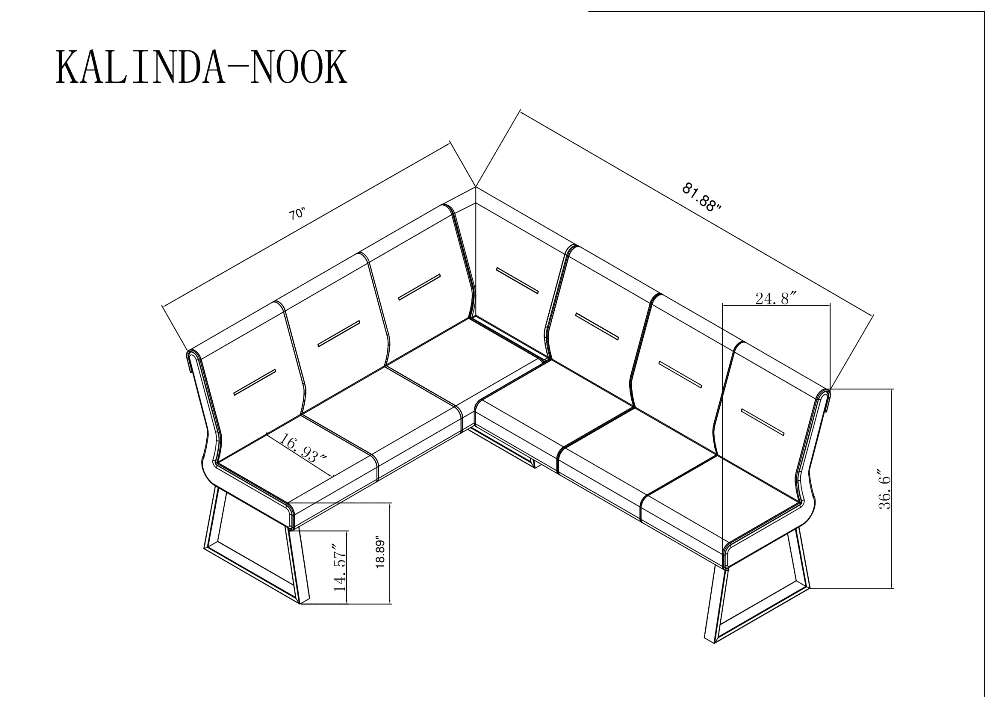 Chintaly - Kalinda Dining Table with Nook - KALINDA-2PC veiw 5
