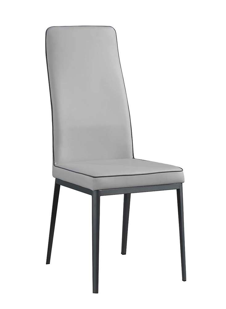 Chintaly - Karol - Contemporary Diamond Stitched Back Side Chair - (Set of 2) - KAROL-SC-GRY veiw 1