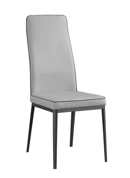 Chintaly - Karol - Contemporary Diamond Stitched Back Side Chair - (Set of 2) - KAROL-SC-GRY veiw 1