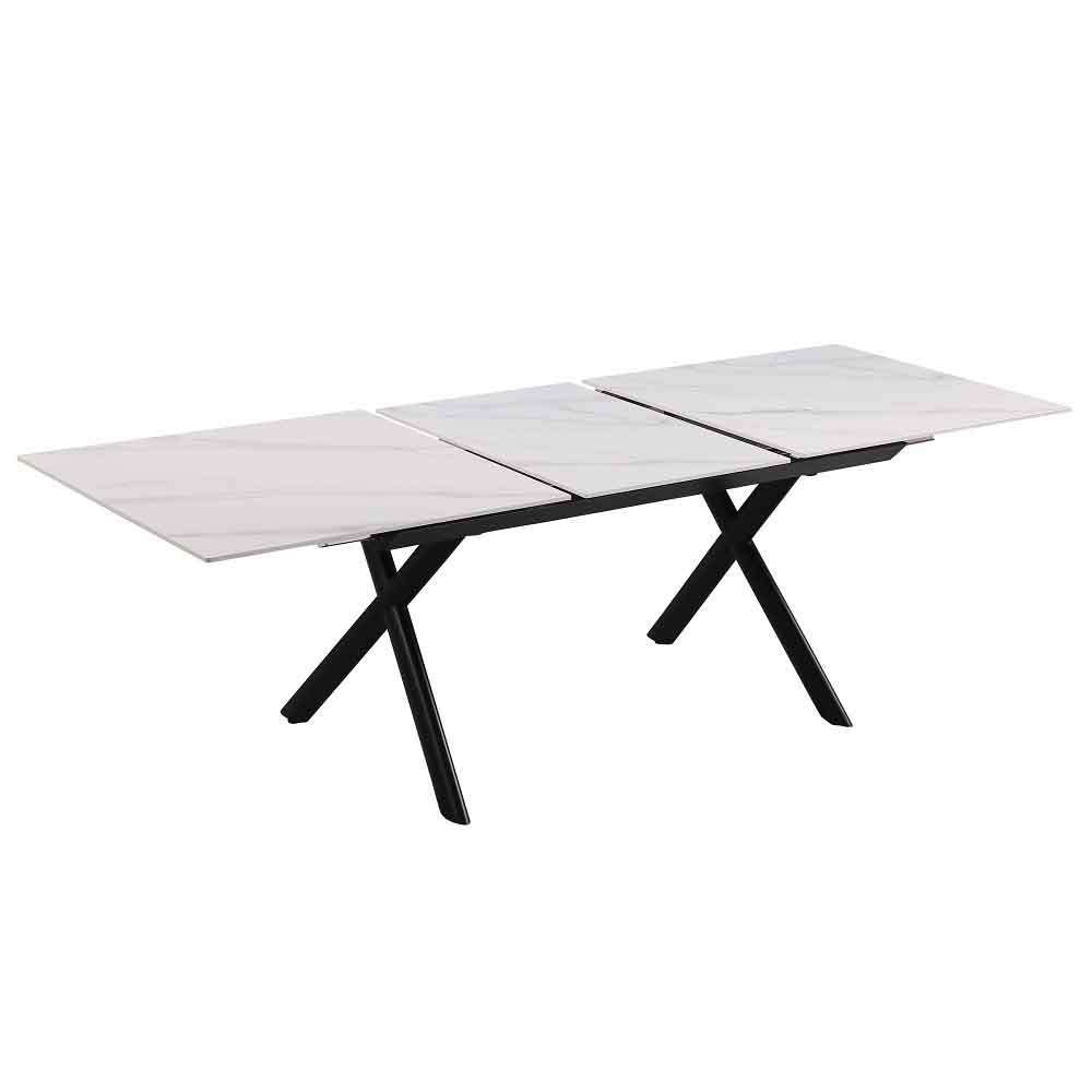 Chintaly - Karol - Extendable Sintered Stone Top Dining Table w/ Steel Base - KAROL-DT veiw 5