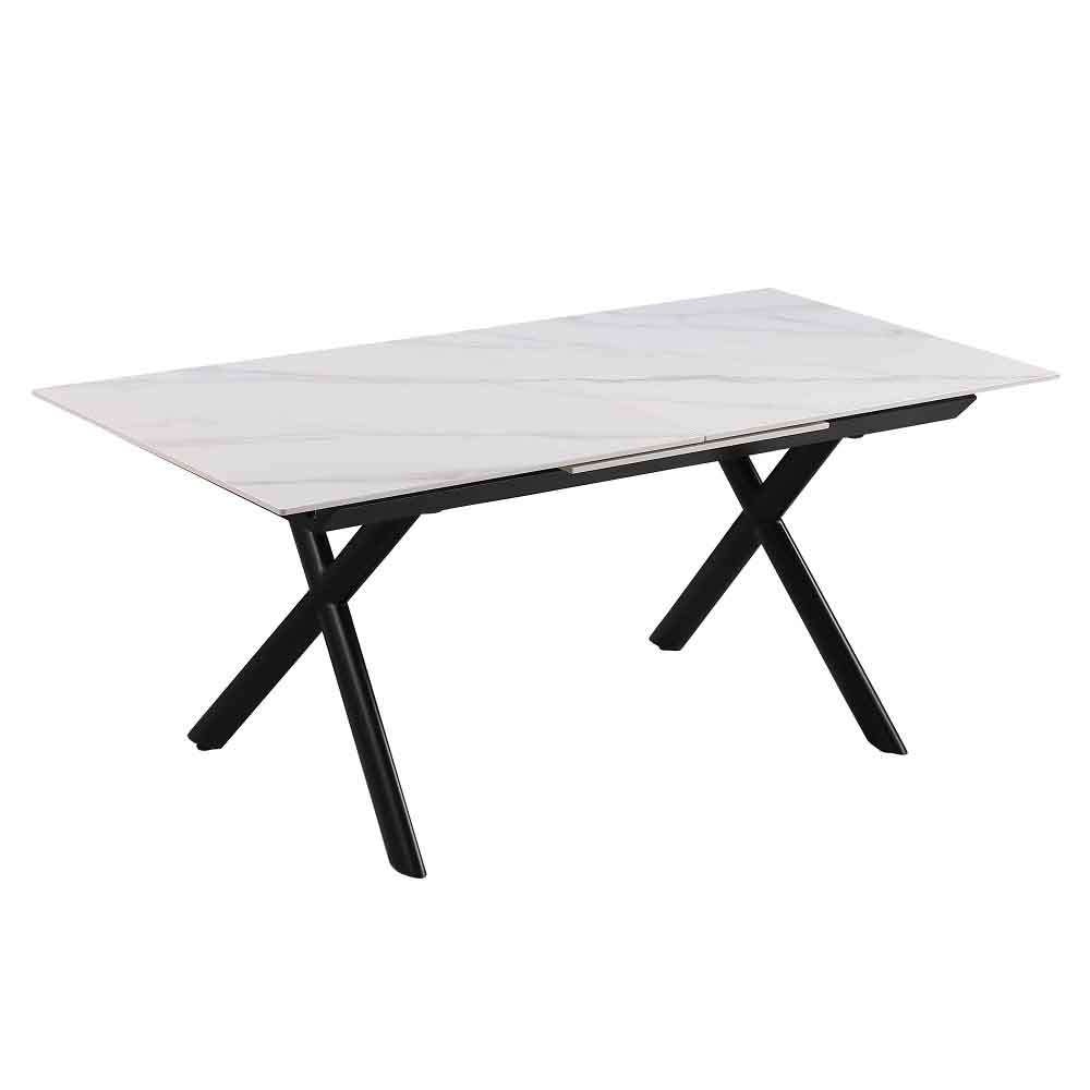 Chintaly - Karol - Extendable Sintered Stone Top Dining Table w/ Steel Base - KAROL-DT veiw 6