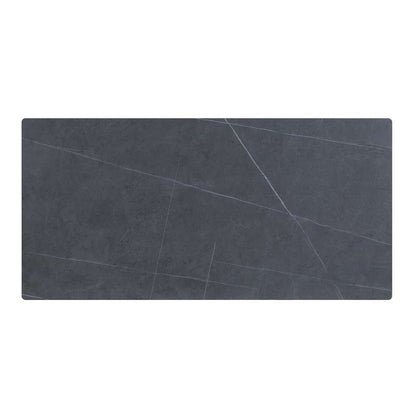 Chintaly - Kate - Marbleized Sintered Stone Top Table w/ Steel Four-legged Base - KATE-DT veiw 6