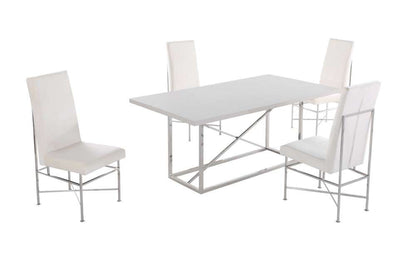 Chintaly - Kendall Contemporary Dining Set with Butterfly Extendable Table & 4 Side Chairs - KENDALL-5PC veiw 1