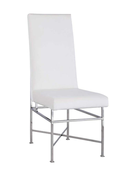 Chintaly - Kendall Contemporary Side Chair w/ Steel Frame (Set of 2) - KENDALL-SC-CRM veiw 1
