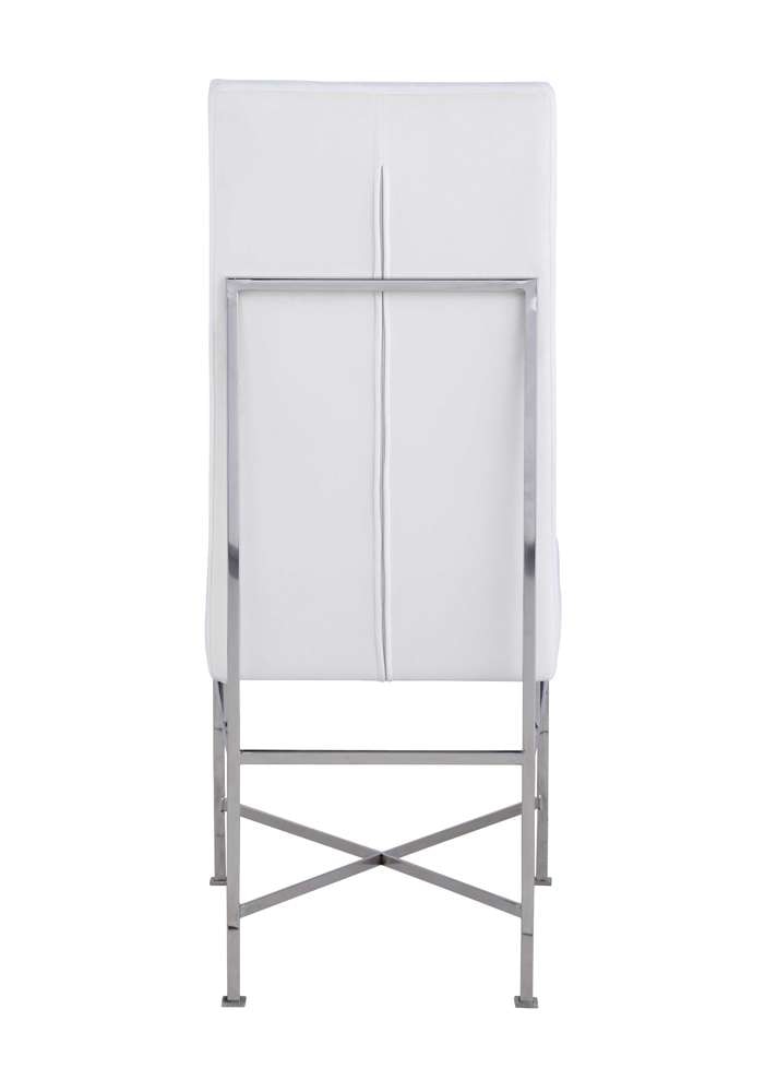 Chintaly - Kendall Contemporary Side Chair w/ Steel Frame (Set of 2) - KENDALL-SC-CRM veiw 4
