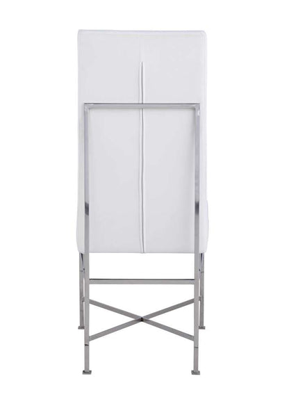 Chintaly - Kendall Contemporary Side Chair w/ Steel Frame (Set of 2) - KENDALL-SC-CRM veiw 4