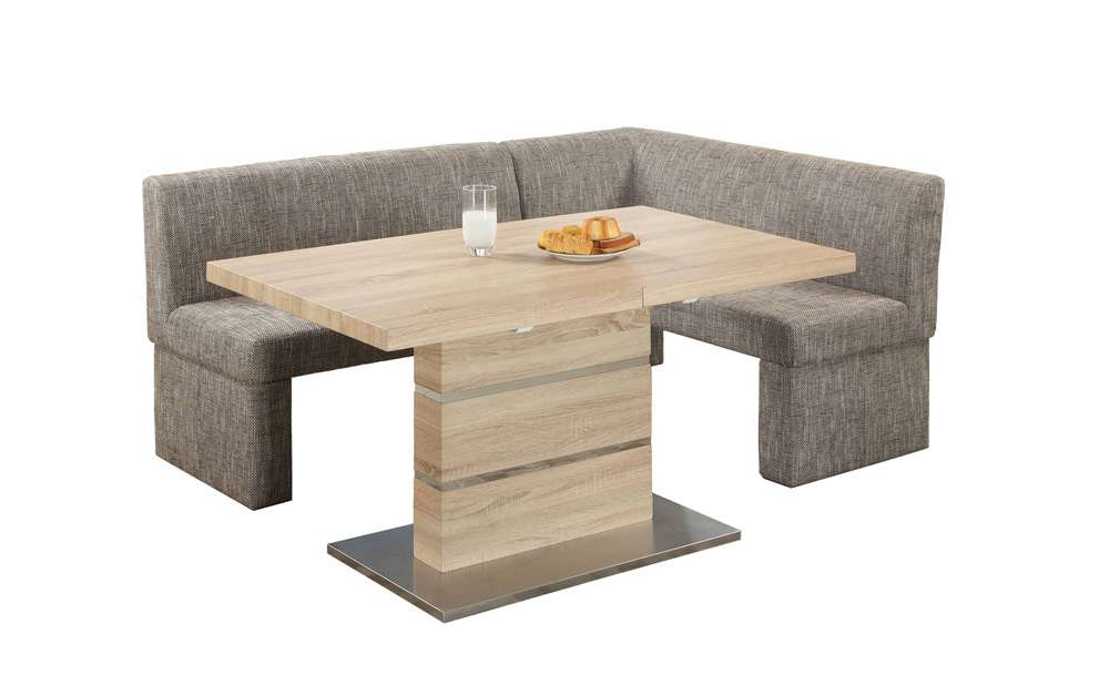 Chintaly - Labrenda - Modern Dining Set w/ Extendable Table & Upholstered Nook - LABRENDA-2 PC NOOK veiw 1