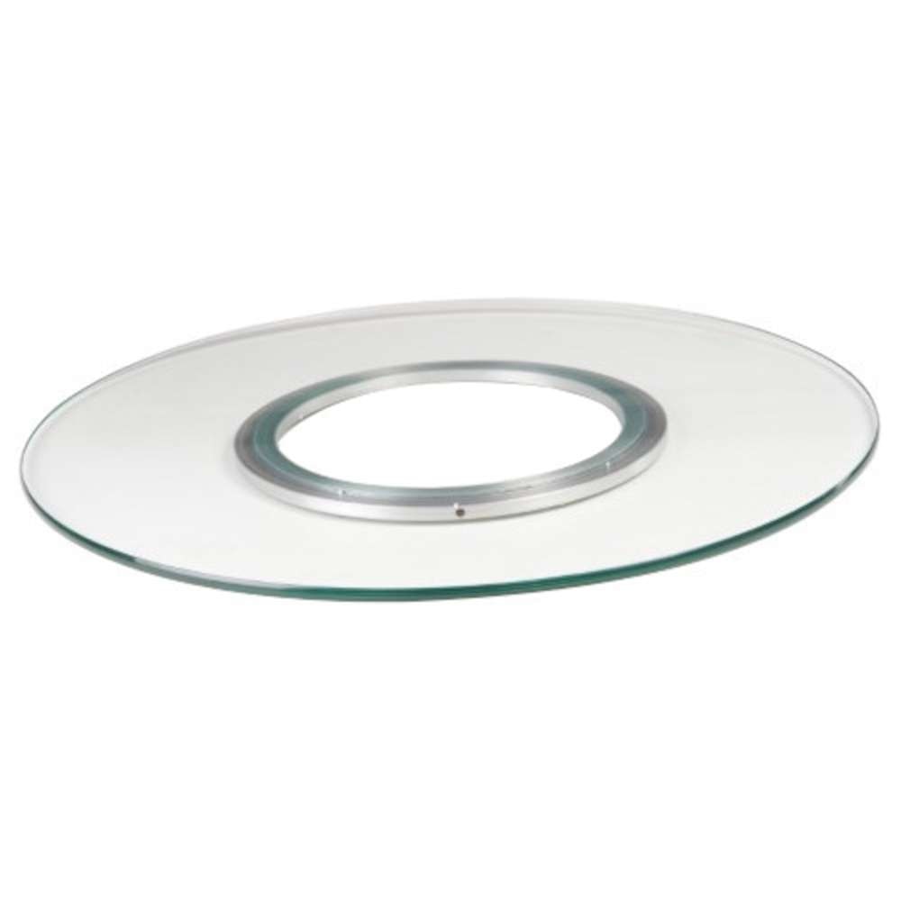 Chintaly - Lazy Susan Round Clear Glass Spinning Tray 24 - LAZY-SUSAN-24N veiw 2