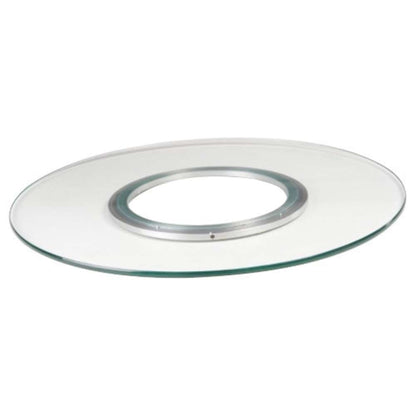 Chintaly - Lazy Susan Round Clear Glass Spinning Tray 24 - LAZY-SUSAN-24N veiw 2