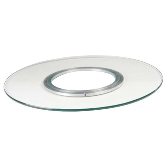 Chintaly - Lazy Susan Round Clear Glass Spinning Tray 24 - LAZY-SUSAN-24N veiw 2