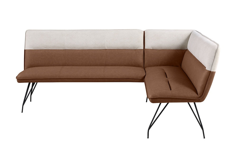 Chintaly - LILLIAN - 2-Tone Nook w/ Steel Legs - LILLIAN-NOOK-2TONE veiw 2