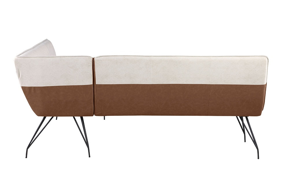 Chintaly - LILLIAN - 2-Tone Nook w/ Steel Legs - LILLIAN-NOOK-2TONE veiw 4