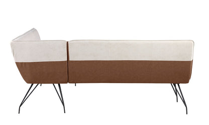 Chintaly - LILLIAN - 2-Tone Nook w/ Steel Legs - LILLIAN-NOOK-2TONE veiw 4