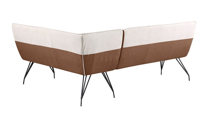 Chintaly - LILLIAN - 2-Tone Nook w/ Steel Legs - LILLIAN-NOOK-2TONE veiw 5