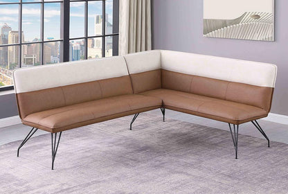 Chintaly - LILLIAN - 2-Tone Nook w/ Steel Legs - LILLIAN-NOOK-2TONE veiw 7