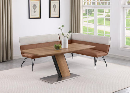 Chintaly - LILLIAN - 2-Tone Nook w/ Steel Legs - LILLIAN-NOOK-2TONE veiw 8
