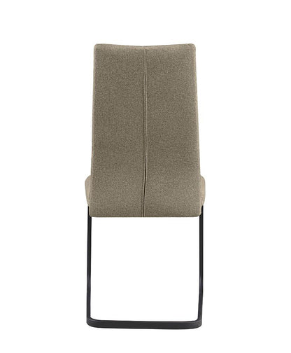 Chintaly - LILLIAN - Cantilever Side Chair w/ Diamond Stitched Back - 2 Per Box - LILLIAN-SC-BLK-TPE veiw 7