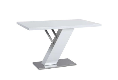 Chintaly - Linden Modern Design White Dining Table - LINDEN-DT veiw 1