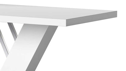 Chintaly - Linden Modern Design White Dining Table - LINDEN-DT veiw 3
