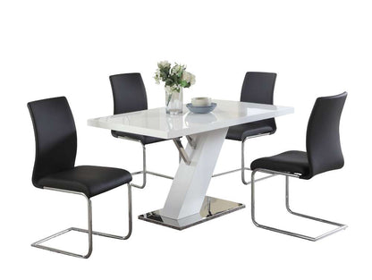 Chintaly - Linden Modern Design White Dining Table - LINDEN-DT veiw 6