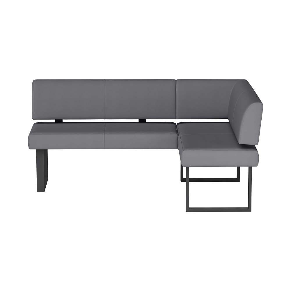 Chintaly - Linden - Upholstered Nook w/ Steel Legs - LINDEN-NOOK-GRY veiw 4