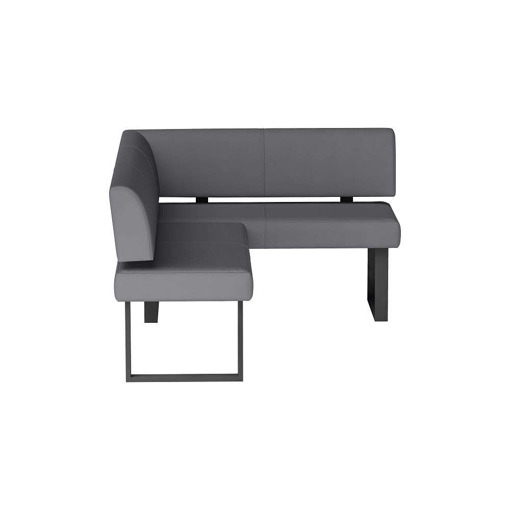 Chintaly - Linden - Upholstered Nook w/ Steel Legs - LINDEN-NOOK-GRY veiw 5