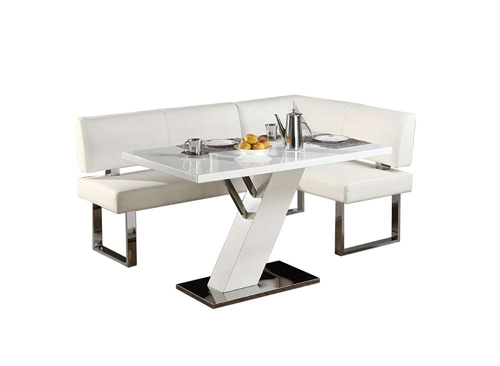 Chintaly - Linden White PU Nook - LINDEN-NOOK veiw 6
