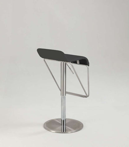 Chintaly - Low Back Pneumatic-Adjustable Swivel Stool - 1638-AS-BLK veiw 3