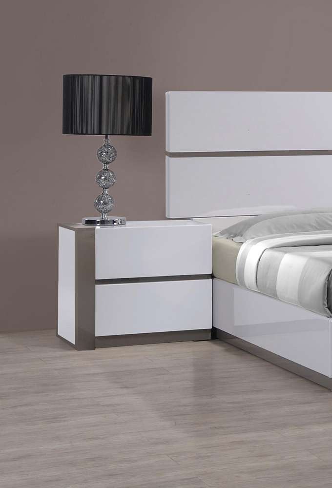 Chintaly - Manila Left 2 Drawer Night Stand - MANILA-NS-L veiw 2