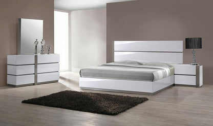 Chintaly - MANILA - Modern 4-Piece King-Size Bedroom Set w/ Left Nightstand - MANILA-KING-4PC-L veiw 1