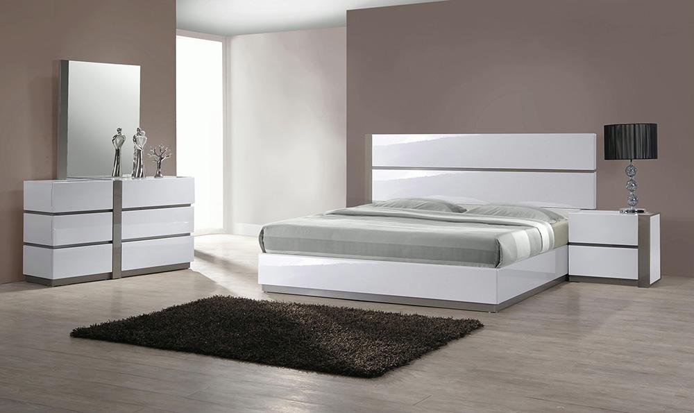 Chintaly - MANILA - Modern 4-Piece Queen-Size Bedroom Set w/ Left Nightstand - MANILA-QUEEN-4PC-L veiw 1