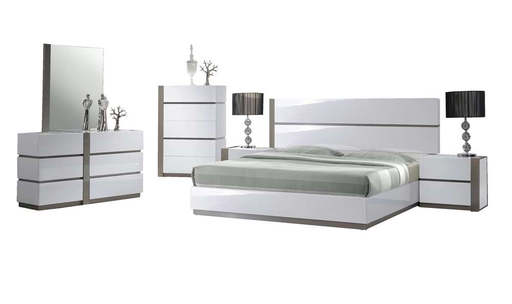 Chintaly - Manila Queen Size 6 Piece Bedroom Set - MANILA-BED-QN_NS-R_NS-L_DRS_MIR_CHT veiw 1