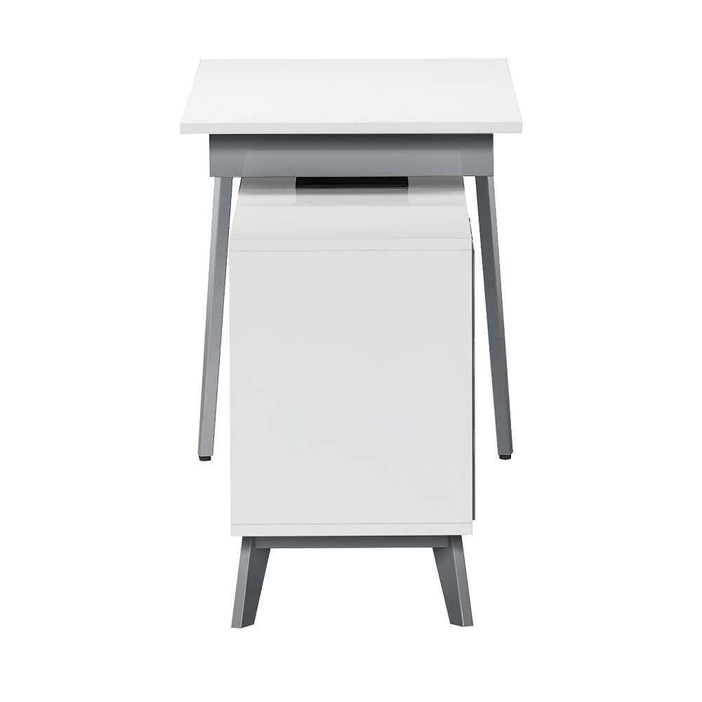 Chintaly - Modern 2-Tone Rotating Wooden Home Office Desk - 6934-DSK veiw 4