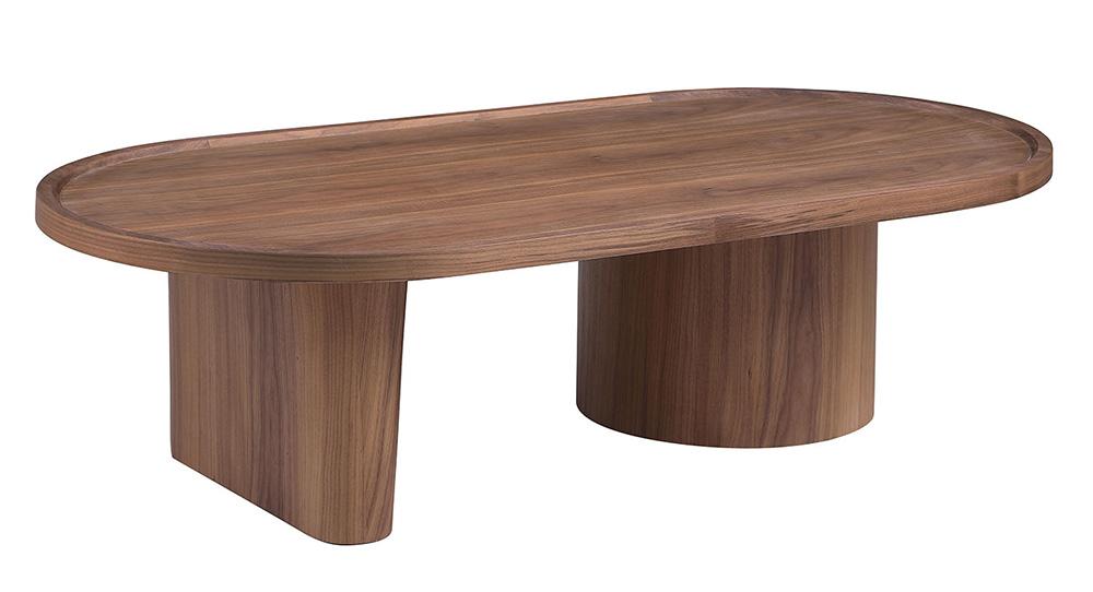 Chintaly - Modern All-Wood Oval Top Cocktail Table - 2607-CT-OVL veiw 1