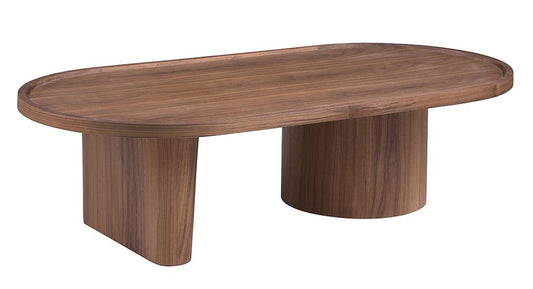 Chintaly - Modern All-Wood Oval Top Cocktail Table - 2607-CT-OVL veiw 1