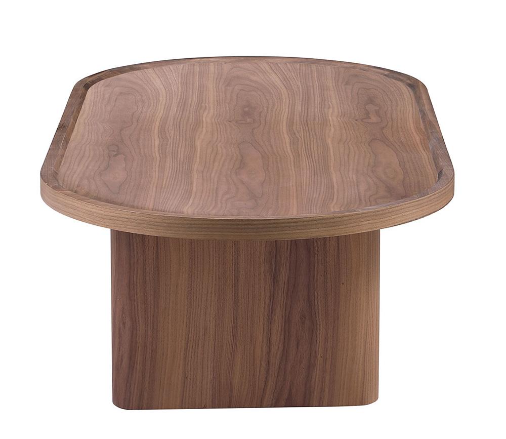 Chintaly - Modern All-Wood Oval Top Cocktail Table - 2607-CT-OVL veiw 2