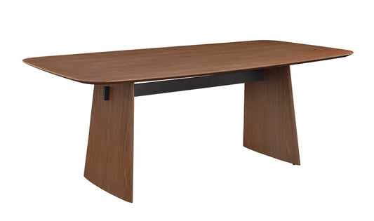 Chintaly - EDEN - Modern Dining Set w/ All-wood Table & Cantilever Chairs - EDEN-MELANIE-5PC veiw 2