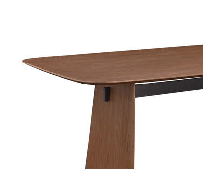 Chintaly - EDEN - Modern Dining Set w/ All-wood Table & Cantilever Chairs - EDEN-MELANIE-5PC veiw 3